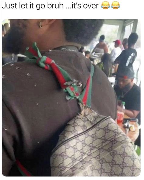 gucci backpack meme.